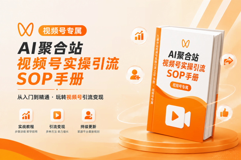 🦋【视频号】AI聚合平台实操引流SOP手册-AI变现网-让一部分人通过AI实现变现💰