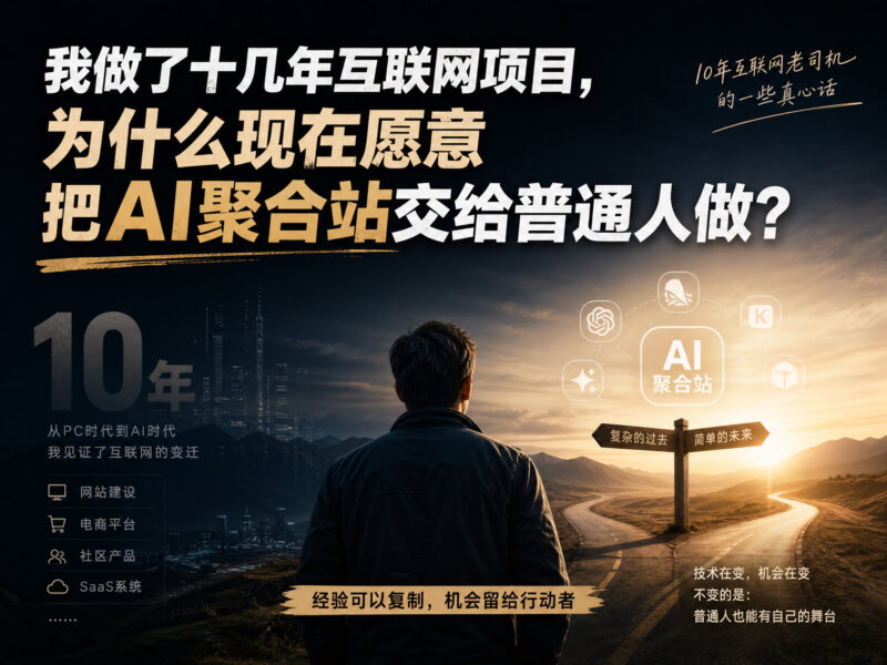 AI聚合平台变现项目拆解，小白也能轻松日入四位数💰-AI变现网-让一部分人通过AI实现变现💰