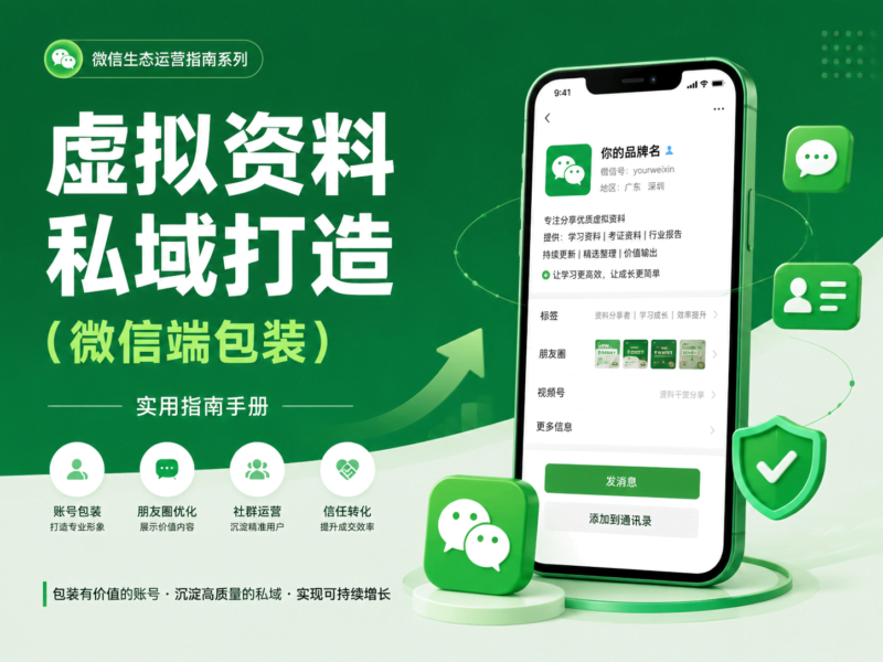 👔虚拟资料私域打造（微信端包装）-初图AI·不止出图！